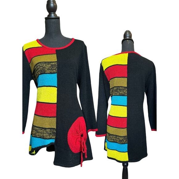 Vintage 80's Sweater Avant Garde Large Ronnie Salloway - Picture 1 of 9